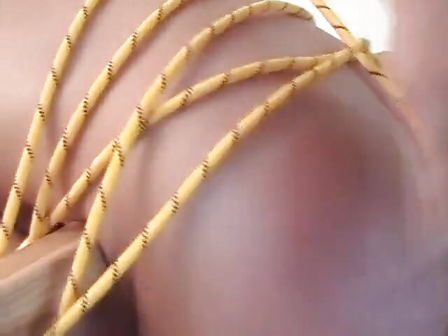 Tied up and spanked