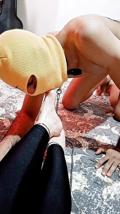 Hardcore BDSM Foot Worship Intense Humiliation Footjob & Cum on Feet