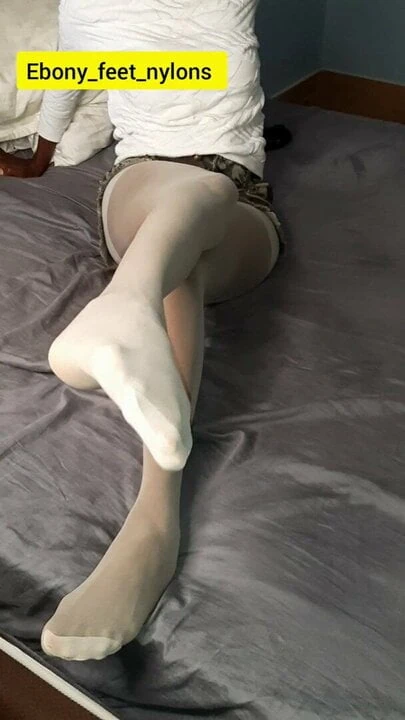Bel collant bianco lucido