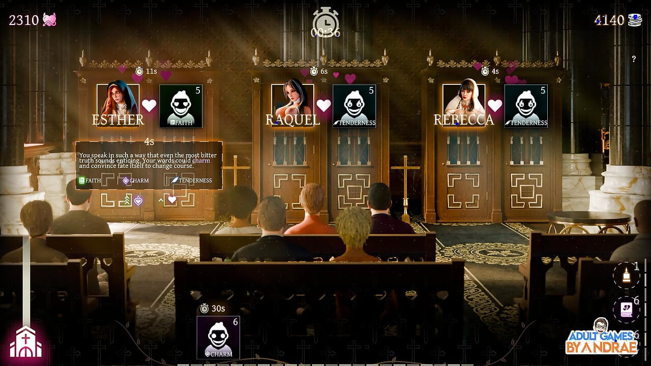 Stepsisters in Sin Gameplay Part 14 - Rebecca Holds the Key Inside Her Pussy