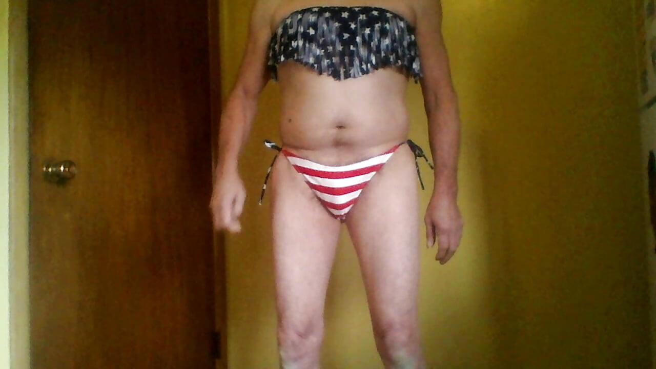 american flag bikini