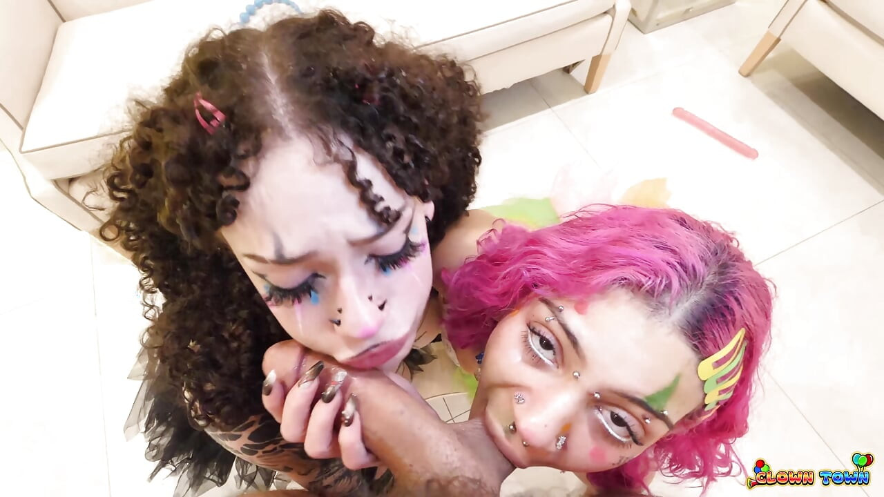 Clown Town Ep.2: Ass Eating, Squirting Cum Clown Sluts