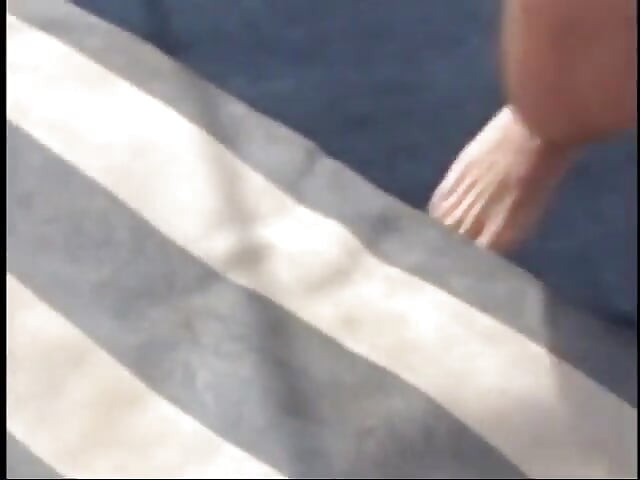 Sexy petite brunette takes DP during gangbang with muscular studs outdoors