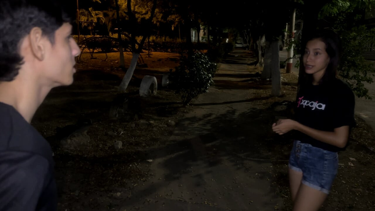While streaming in an abandoned park I found a lonely and abandoned girl, I took her to my house and ended up giving her a hard fuck.