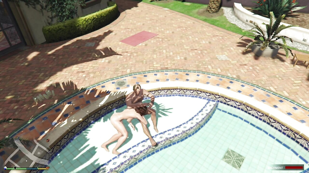 Trevor and Cheating wife amanda having sex in Pool While Husband is not there