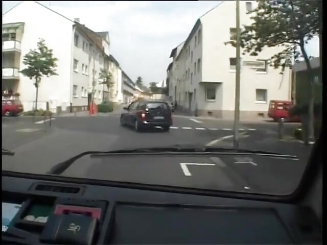 Blonde has no problem sucking cock in the car