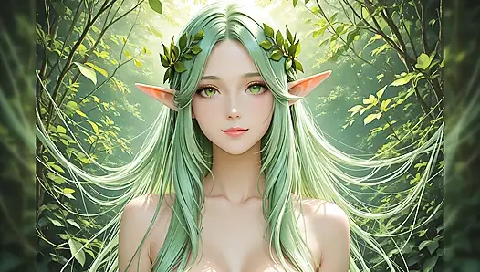 Nude Elf Beauty Swirl Tease: Ornamental High Resolution Slideshow