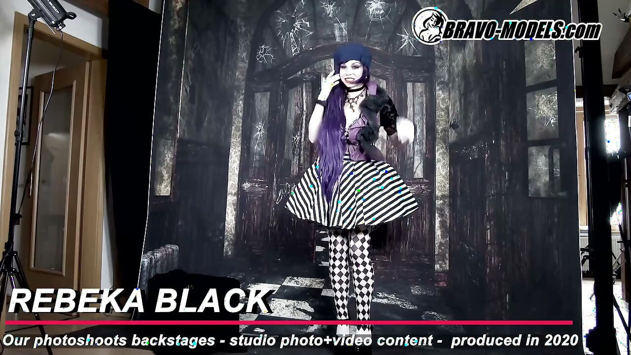 386-backstage fotoshooting rebeka black - Erwachsener
