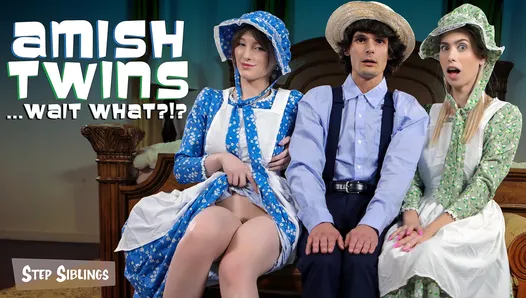 Ex-Amish Jill compartilha o pau grande do seu novo marido com sua meia-irmã amish - teamskeet