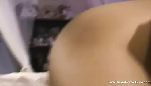 Slut Wife Masturbates When Horny At Home Pussy Playing