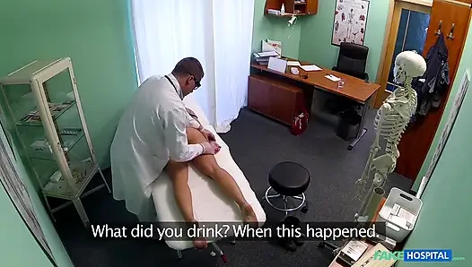 Cute Young Blonde Still Dizzy After Doctor Cums in Her