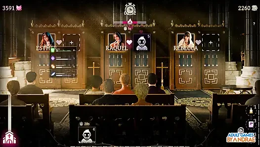 Sisters in Sin Gameplay Part 12 - Lust Performs the Sexual Ritual with Esther in the Library