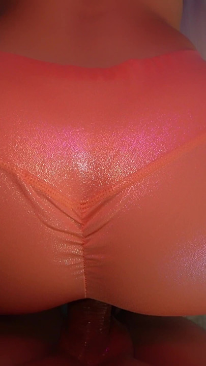 Amazing BIG ASS! Rip my PINK LEGGINGS and CUM ON PUSSY NOW! LilyKoti | Clip 1
