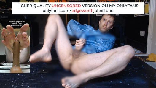 EDGEWORTH JOHNSTONE censored bare feet shiny blue shirt CAM 1