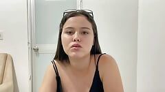 I'm in a consultation room and the lady gets horny ending up in a rich fuck until she makes me cum in it