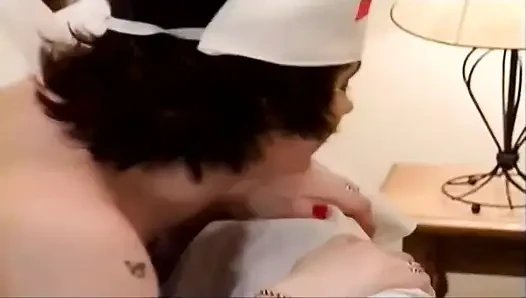 British Slut Nurse Gets Fucked