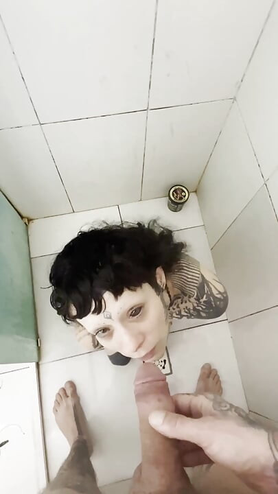 Tattooed Slut Never Stops Halfway Every Drop, Every Time, All the Piss