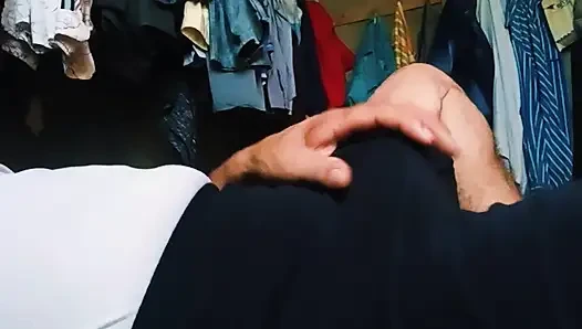 Hintli yaşlı adam mastrubation