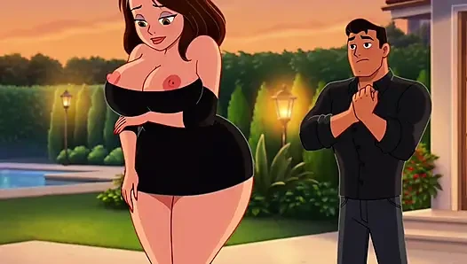 Blind Kiss auf der party entzündet burning desire und führt zu dampfender nacht mit meinem heißen kurvigen mitbewohner (KI generiert)