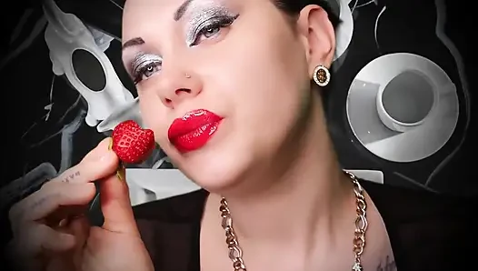 Lipsberry seduction! Worship, wank and cum! JOI