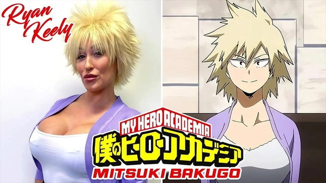 Camsoda - косплей сексуальной милфы Райана Keely, как Mitsuki получает сперму на Буше