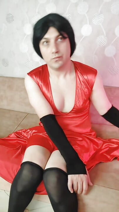 Red Dress Pretty Smooth Legs
