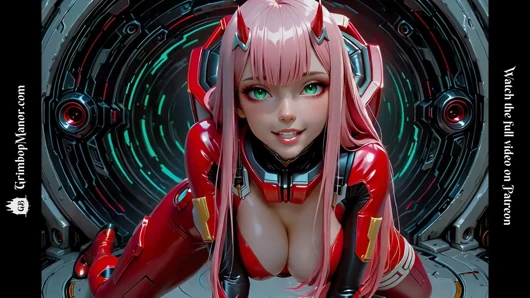 Zero Two nimmt ihren liebling tief in den Franxx
