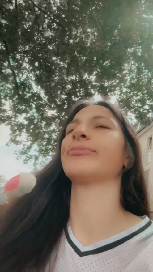 Enjoying sucking