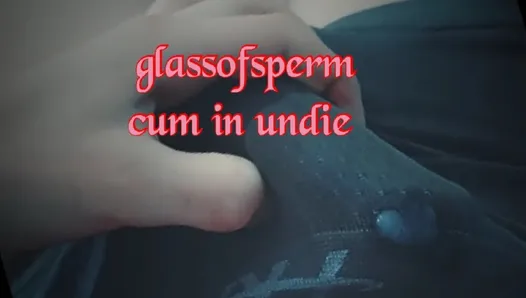 Young boy cum in undie