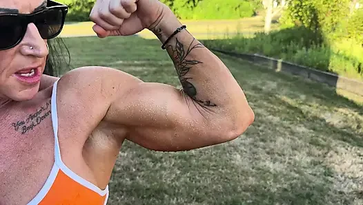 Muscle MILFs Cum Command JOI
