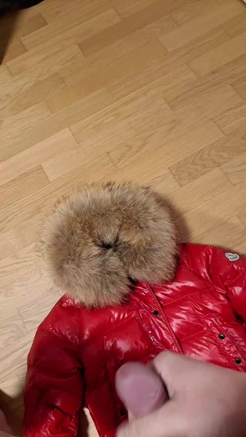 Red Moncler Cum