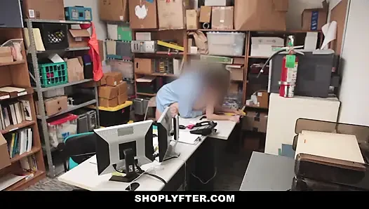 Tiny Teen Naiomi Mae Caught Shoplifting and Taken for Strip Search