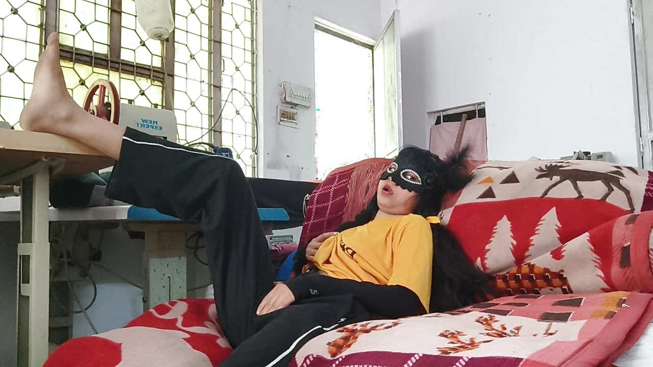 Store room with Romantic beautiful sexy girl sucking  . fucking