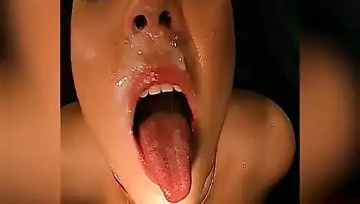 Brunette Slut Gets Gangbanged and Covered in Cum Ggg Style