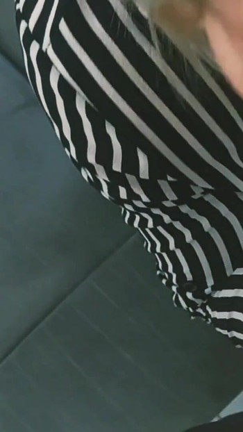 Must-see moment from "Mature milf sucks two fans big cock until she gets cum on her face"