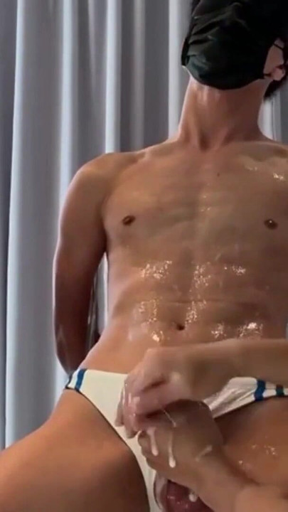 Iconic moment from "Sexy Asia Teen Guy Get A Helping Hand"