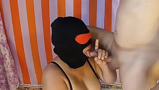 Amateur Indian Wife Masked Deepthroat Session Gone Wild