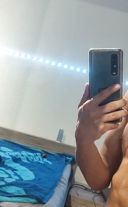 Stroking my cock till I cum