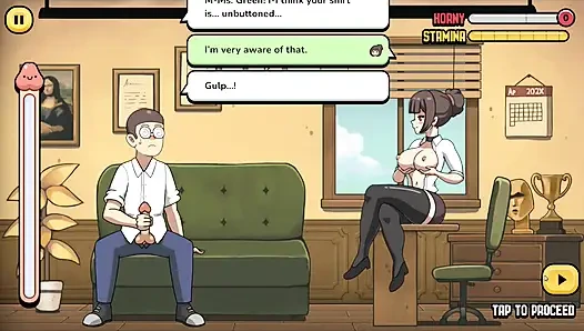 Hentai Game - Problematic Student - Detention LVL 1 - - Erotic Teacher