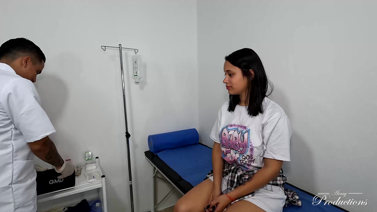 Medical consultation ends in anal sex
