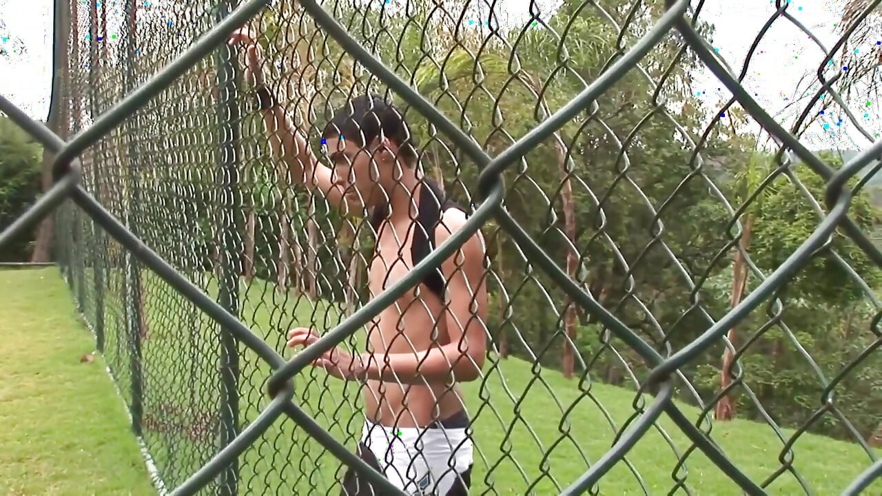 Exclusive video Bareback: Hot sexy muscular guys fuck and cum outdoors