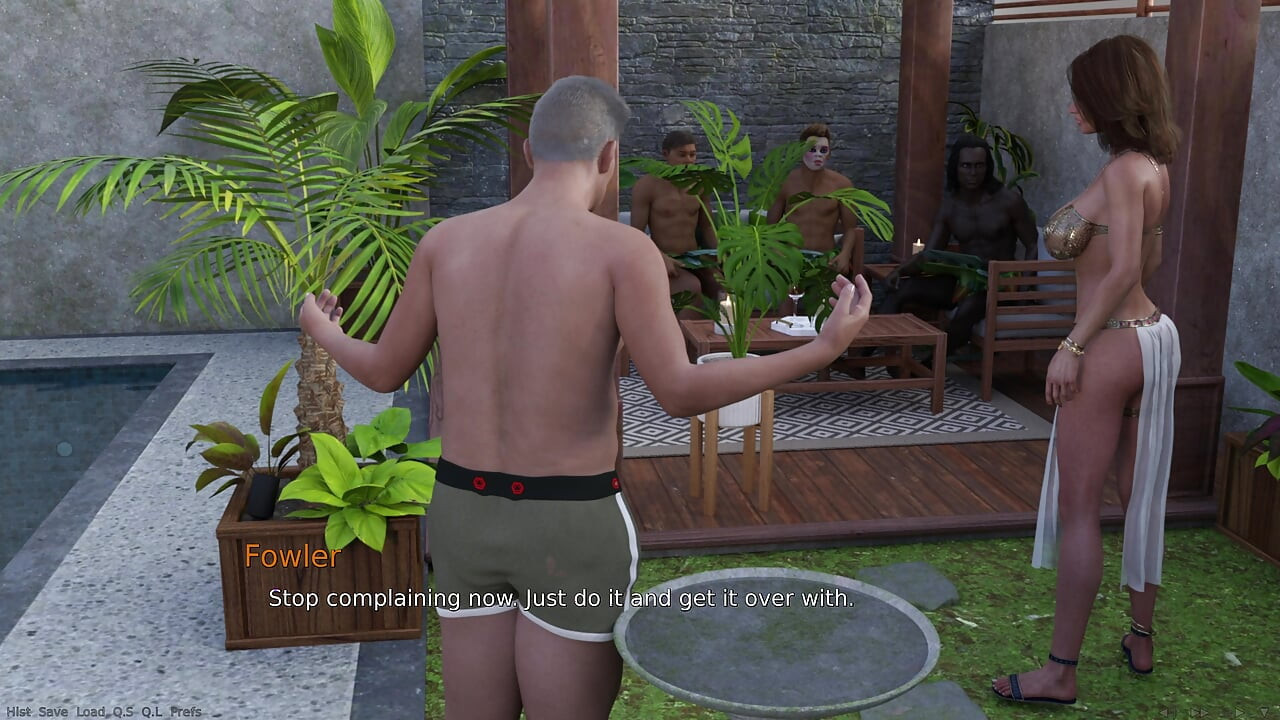 바람난 남편 이야기 - 클럽에서 정액 덤프 난교 창녀로 변한 마누라를 지켜보는 바람난 남편