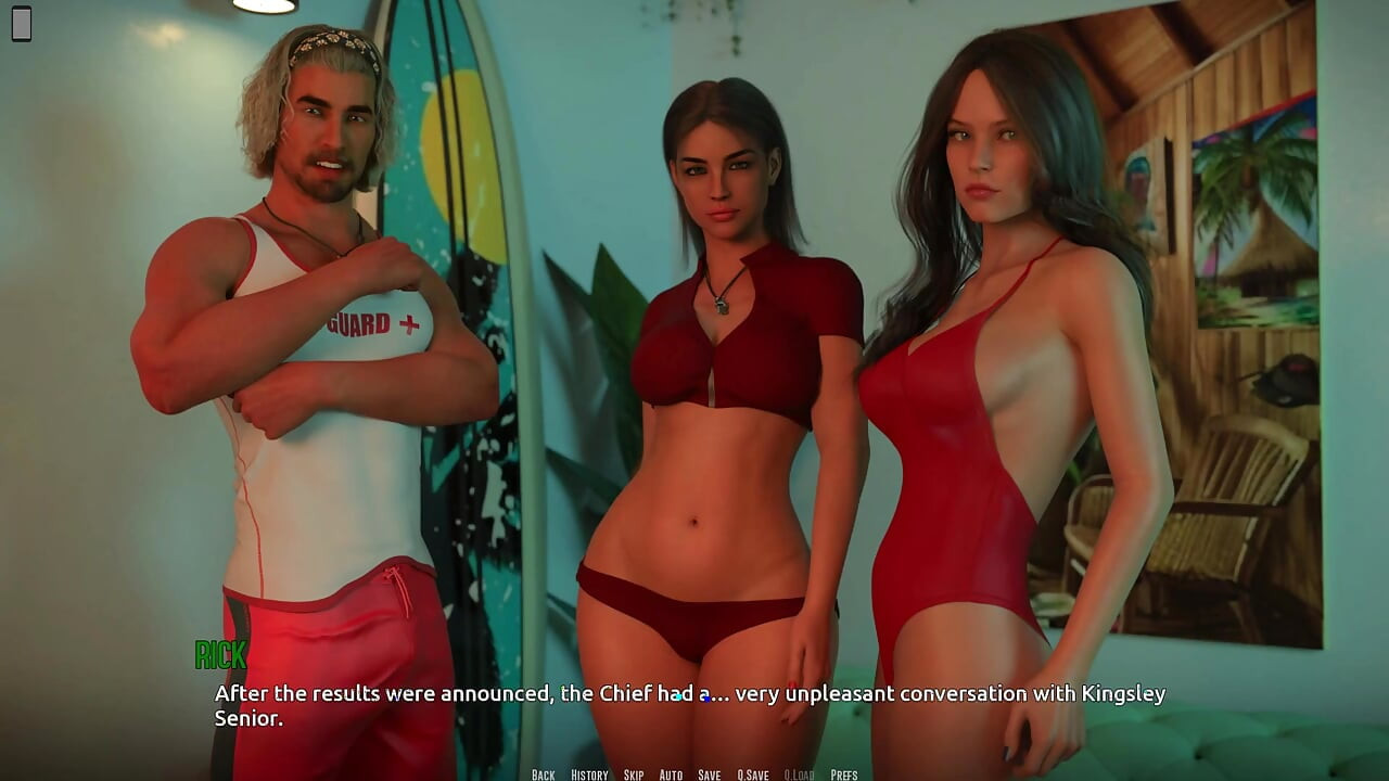 Dominos Beach 22 - Nikki zaprasza Johna na imprezę o północy po jego ratowniku tryout zwycięstwo