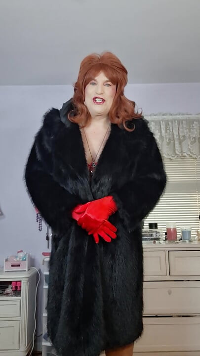 Satin and fur birthday present!