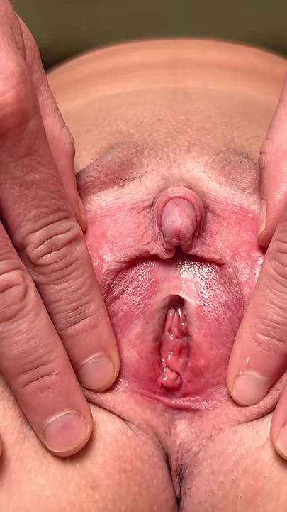 Exposed Pink MILF Pussy, Enlarged Swollen Clit and Asshole - Stepmom Spreads Her Pussy Lips and Asshole | Clip 1