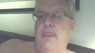 grandpa cum on webcam