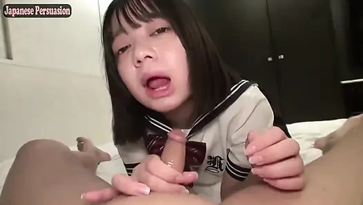 G cup Sss beauty doppelgänger. Uniform hotel date mit süßer, liebender blowjob