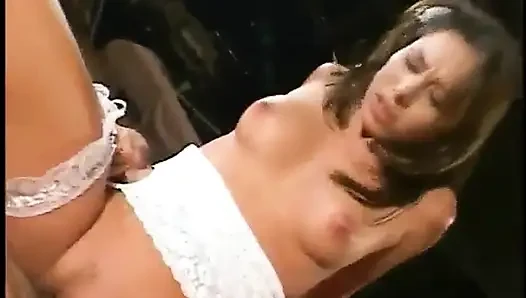 Horny chick with perfect body getting her tight pussy banged