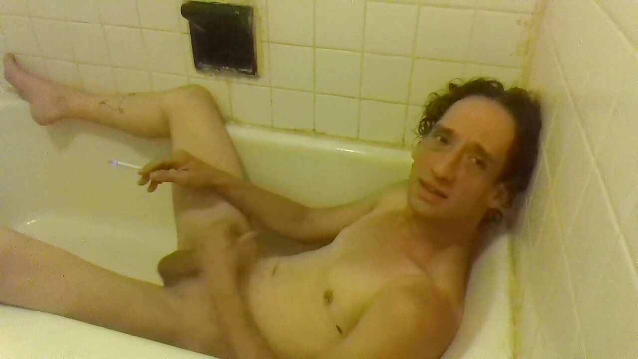 Trying to Pee on My Boobies