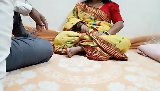 Bengalische hausfrau von ihrem ehemann im schlafzimmer gefickt